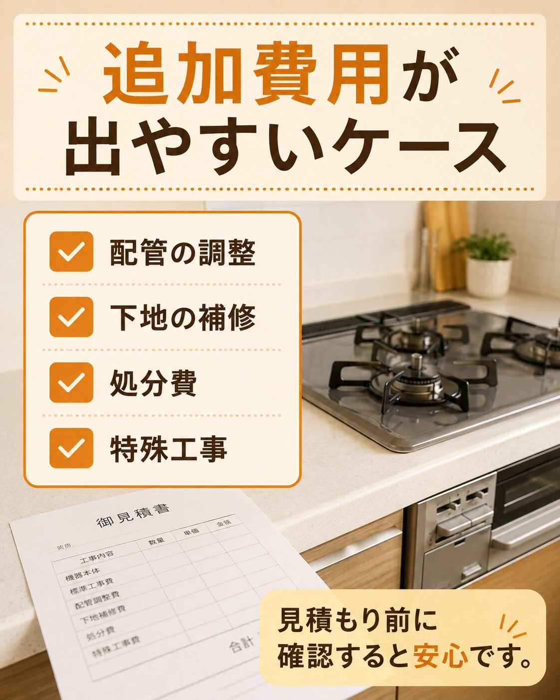 ガスコンロは修理か交換かを判断するポイント